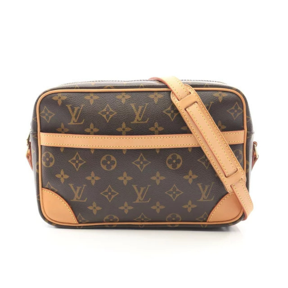 Louis Vuitton Trocadero Monogram Shoulder Bag Canvas Leather Brown